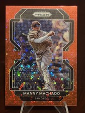 2022 Panini Prizm Tier II MANNY MACHADO Red Donut Circle Prizm /99 PADRES #178
