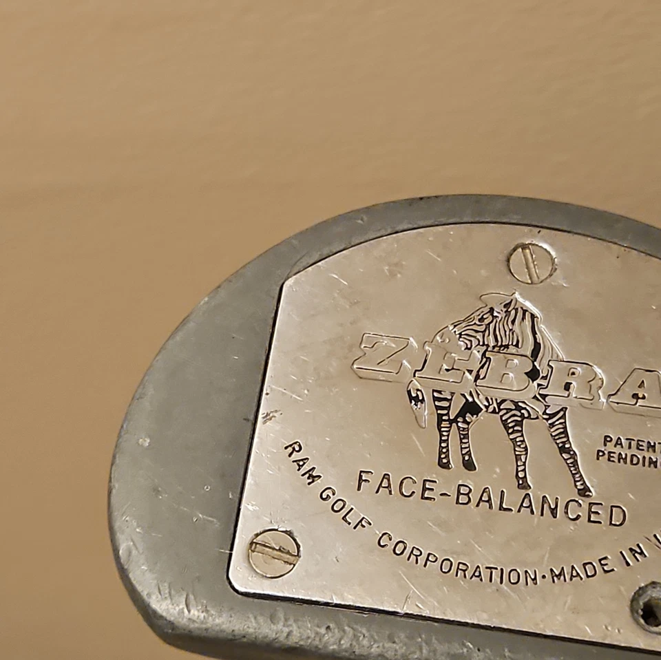 RAM Zebra Face Balanced 35" Putter- Left-Handed- Steel Shaft- Used - Image 2 of 4