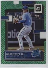 2022 Donruss Optic Rated Rookie Green Dragon Prizm 40/99 Bobby Witt Jr #98 vs3