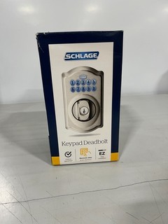 Schlage BE365VCAM619 Camelot Keypad Deadbolt Satin Nickel