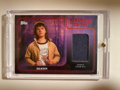 2025 Topps Stranger Things Gaten Matarazzo as DUSTIN Costume Relic Card 11/25