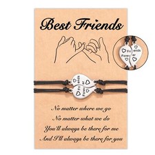 Tarsus Best Friend/Sister Bracelets for 2/3 Heart Matching Bracelets Gifts fo...
