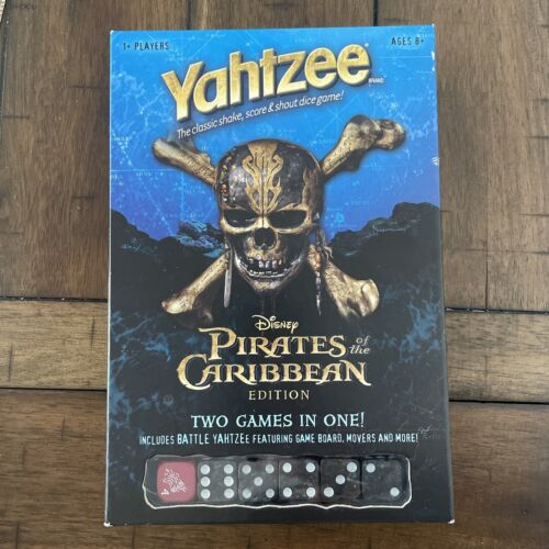 Yahtzee Disney Pirates Of The Caribbean Edition Dice Game - Two Games In One - Afbeelding 1 van 2