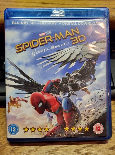 SPIDER-MAN HOMECOMING Blu-ray 3D + 2D + COMIC (REGION-FREE)