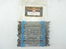 New Custom Chrome Flat Style 19” Spoke Set Aluminum Rim Narrow Glide Hub T1753