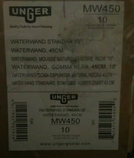 NEW Waterwand Standard Floor Squeegee, 18" Wide Blade, Black Rubber