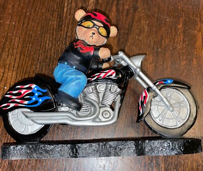 NEW HAMILTON COLLECTION FAITHFUL FUZZIES LUCKY STARS BORN TO RIDE Motorcycle