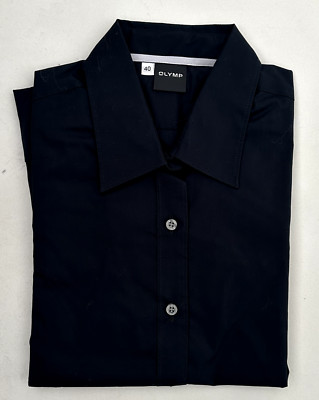 OLYMP LEVEL FIVE BLUSE langarm Größe 38 schwarz