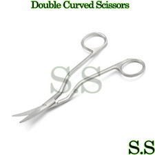 6" Large Double Curved Scissors - Stainless Steel Embroidery Supplies