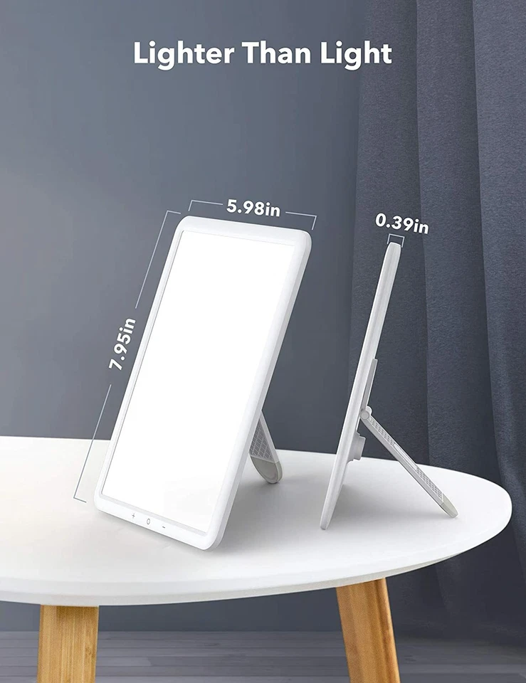 TaoTronics Lampe de luminothérapie professionnel ultra fine, sans UV, 10 000 lux - Image 2 of 4