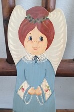 Vintage Handmade Angel Wood Country Grandma Christmas Rustic Farmhouse Primitive