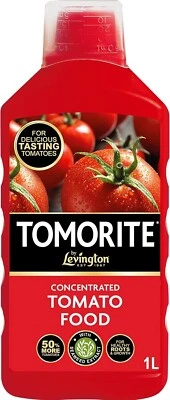 Levington Tomorite Liquid Tomato Food, Concentrate, 1L, Red