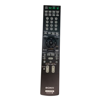Sony AV System Remote Control RM-ADP015 Black Tested Working