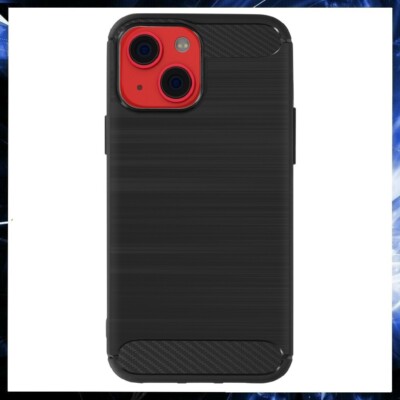 HANDY HÜLLE CARBON Für APPLE IPHONE 13 MINI SCHUTZHÜLLE CASE SILIKON SCHWARZ