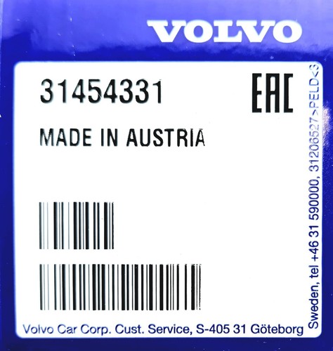 Original Volvo Cover Bumper Towing Hitch Rear XC60 I - 31454331 - Picture 3 of 4