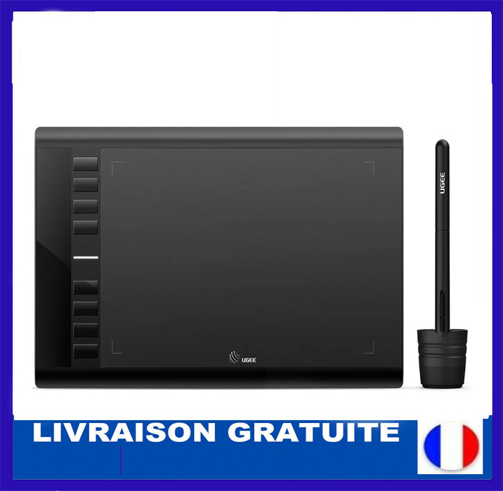 Tablette graphique UGEE M708 à 8192 niveaux de pression pour dessin