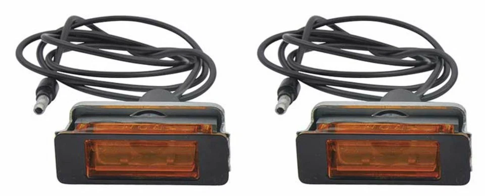 Juego de indicadores de señal de giro montados en capó OER para Dodge Charger 1968-1969 Foto 2 de 4