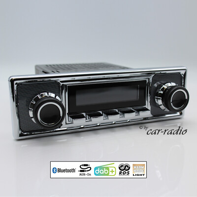 Retrosound Becker Chrome Bluetooth Retro Autoradio DAB+ AUX-IN MP3 Motor-1DAB-1