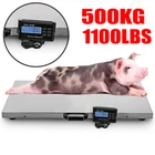 1000lbs Animal Scale Stainless Platform Scales for Hogs Goat Sheep Alpacas Pig