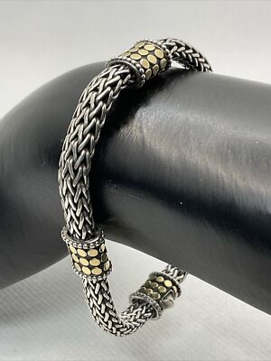 アクセサリー vintage silver925 snake chain bracelet VINTAGE HANDMADE 18K Yellow Gold & 925 Sterling Silver SNAKE Chain