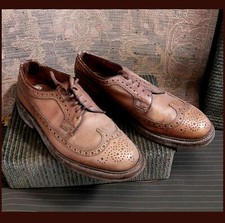 Vintage Brown Wingtip Long Wing Men's Shoes "Nettleton" 8 D Classic Oxfords