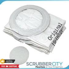 Nilfisk GD5 Back Pack Vacuum Bags Pack of 5 Bags + 1 Pre Filter Part 1471098500