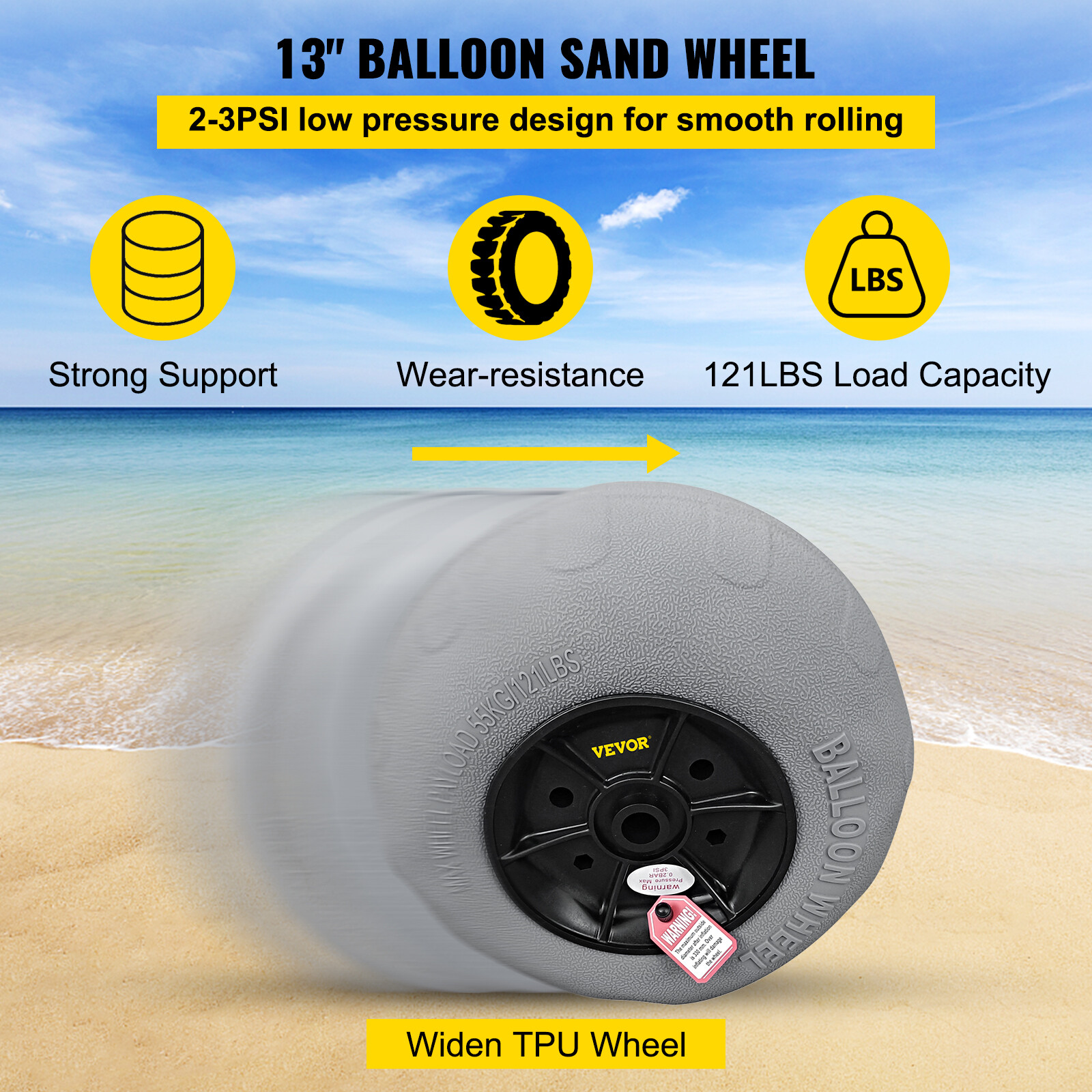 Carrello Per Rimorchio 190 Kg Altezza Regolabile Pneumatici Per Camper P 010895555806 - Foto 7