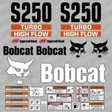 Bobcat S250 TURBO HIGH FLOW Aftermarket Loader decal aufkleber sticker adesivo