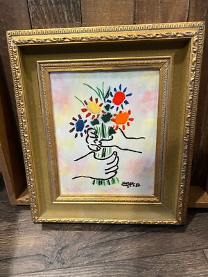 Rare Max Karp ''Bouquet'' Inspired by Picasso
