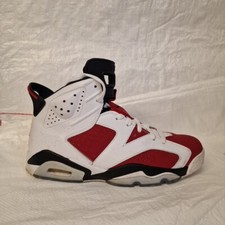 Nike Air Jordan 6 Retro VI White Carmine Black CT8529-106 Size UK 9