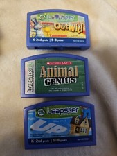 leap frog leapster game lot K-2nd Grade-5-8 Years Old-outwit, Animal Genius, Up