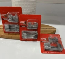 375 Christmas Ornament HOOKS Silver Tree Decoration Hangers Wire Garden 3 Pkgs