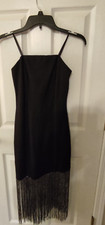 NWT Crystal Sky Women's Little Black Strappy Cocktail Dress  Size S Black Y2K
