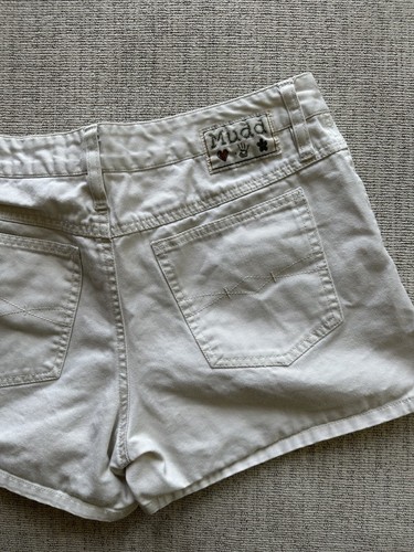 Vtg y2k Early 2000s MUDD ripstop cotton shorts sz 7 Beige Bratz - Picture 9 of 10