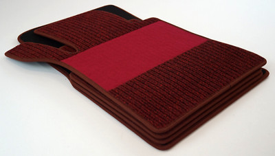 $$$ Rips Floor Mats for Mercedes Benz W126 SE S-Class + MEDIUM RED + NEW $$$