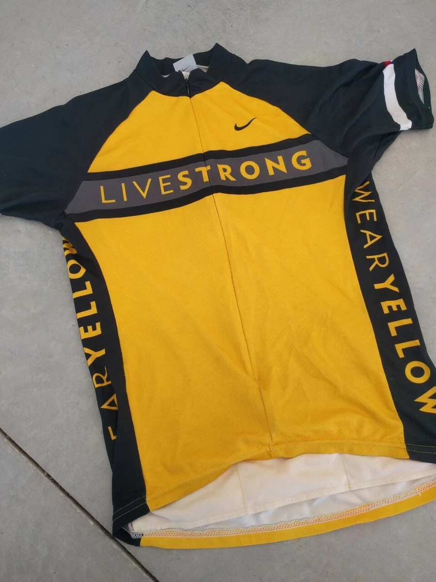 Nike Livestrong Cycling Jersey Size M Half Zipp Road MTB CX in USA Rare | eBay