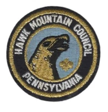 Pennsylvania Hawk Mountain Council BSA Patch GMY Bdr. (PINS ON BACK) [VA-3372]