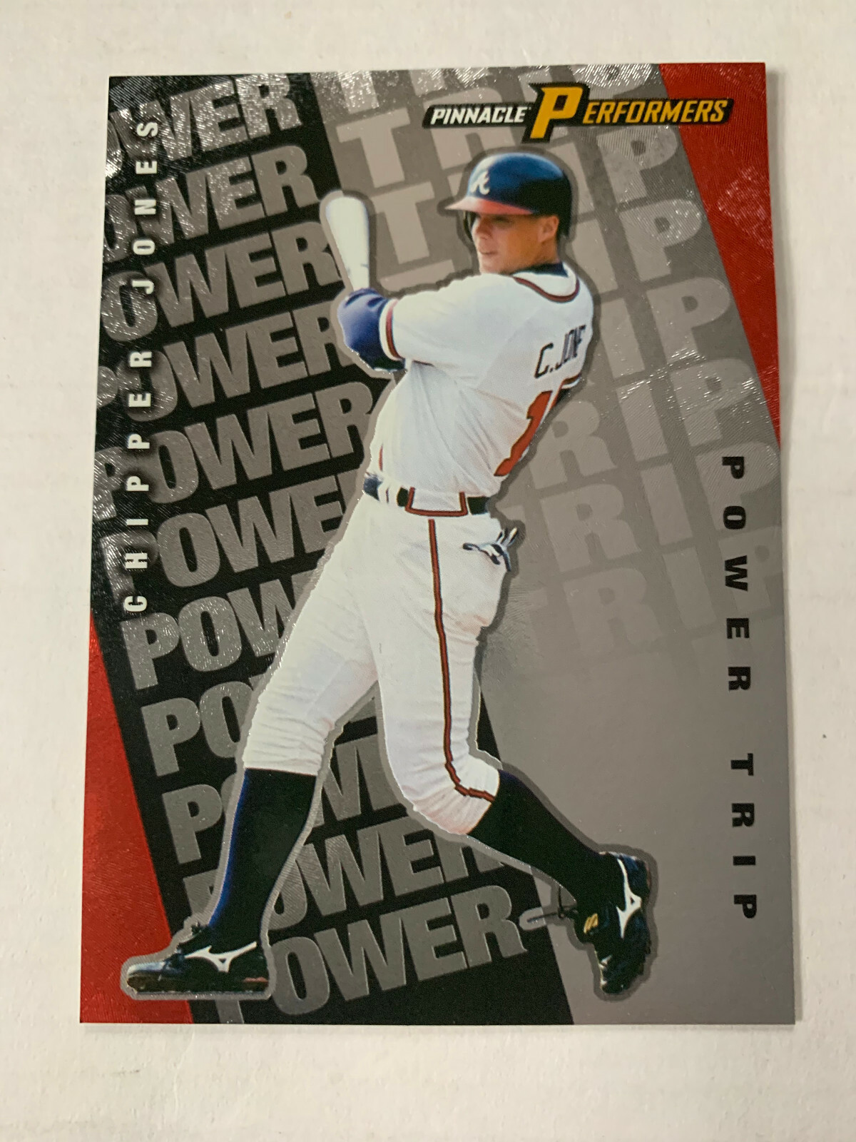 CHIPPER JONES 1998 Pinnacle Performers Power Trip #7 of 10 Serialed to 10000