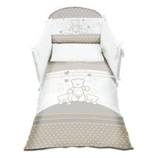 New Italbaby duvet bed 120 003 BEARS set 4 pcs Tortora