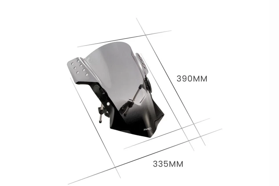 Puig Clear Rafale Screen Ducati Monster 1100 Evo 2011-2013 - Image 2 of 2