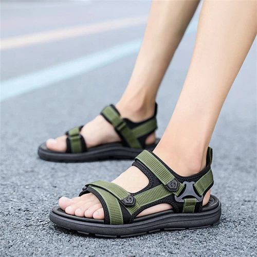 Men's Sandals Outdoor Hiking Sandals Waterproof Sports Walking Water Sandals - Picture 6 of 14
