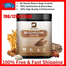 Mushroom Coffee Organic Lions Mane Immunity & Brain Booster 22/38/80 Servings