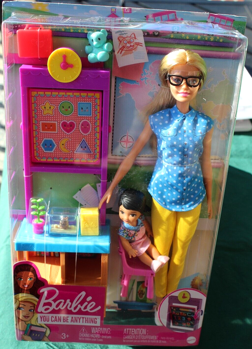 Mattel Barbie Teacher Doll Playset NEW UNOPENED FJB29 Career You