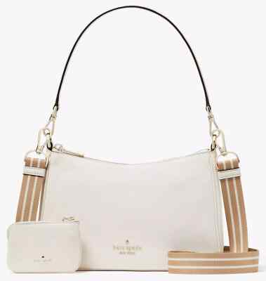 Kate Spade Rosie Shoulder Bag Parchment White Leather Purse KF086 NWT $399