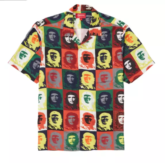 Medium Supreme CHE GUEVARA Rayon Multicolor S/S Button Up Shirt SS20  Authentic