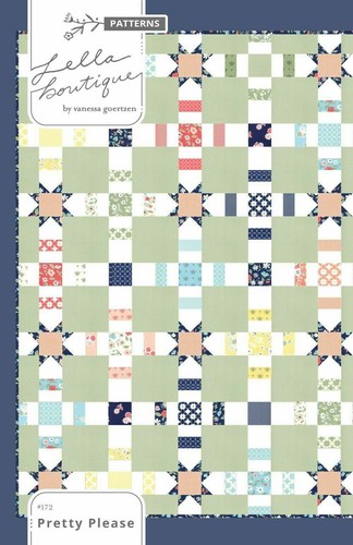 Quilt Pattern PRETTY PLEASE Moda LELLA BOUTIQUE Charm Friendly GARDEN VARIETY - Picture 1 of 5