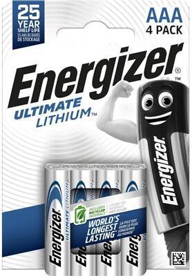 5x Energizer Ultimate : Lithium AAA L92 4er Blister 1,5V R3 FR03 Universal