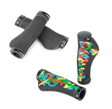 Black & Colorful Bicycle Comfort Ergo Handlebar Grips Soft Road Mountain Bike