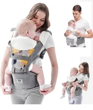Bellababy Complete Baby Carrier All Seasons in Stone 100 Cotton 3 D Mesh