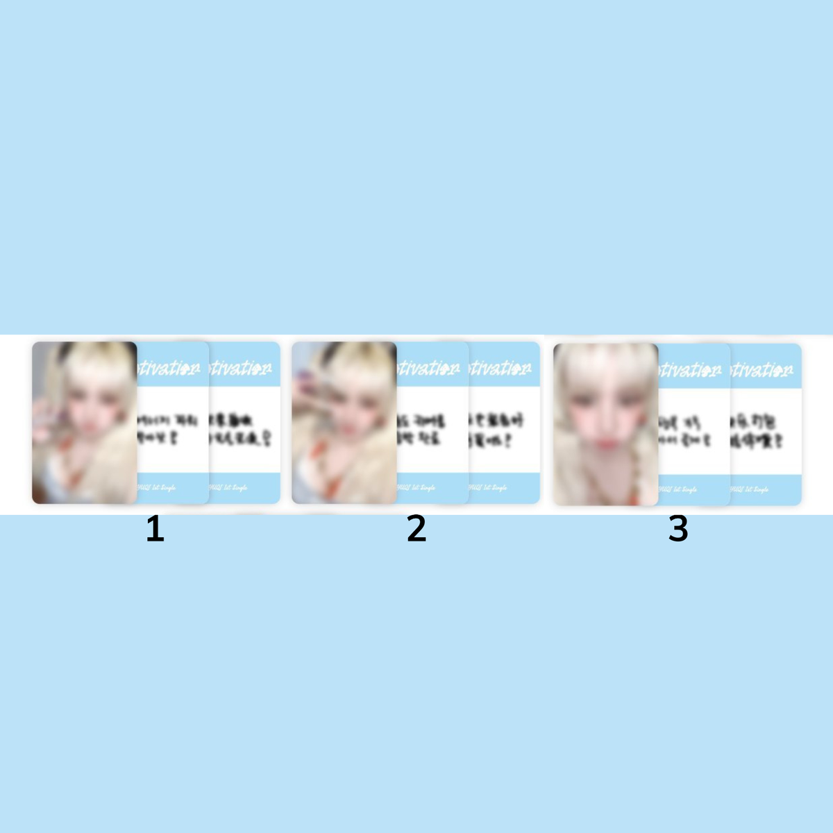 YUQI 1ST SINGLE MOTIVATION ALL POB PRE ORDER BENEFIT PHOTOCARD